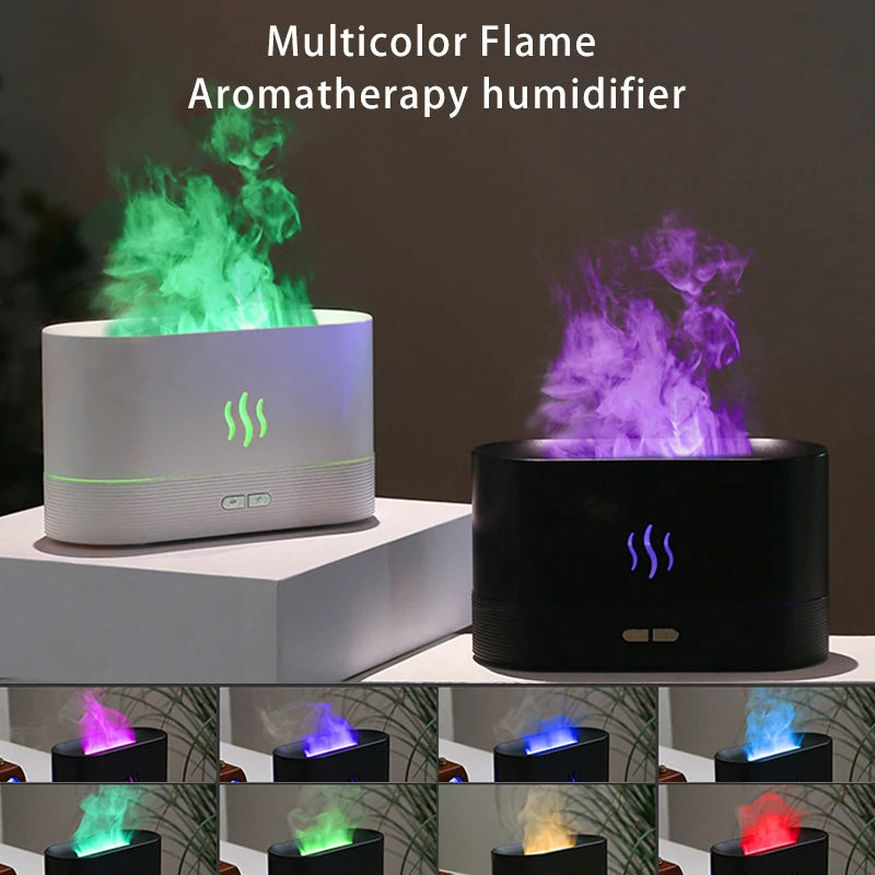 Portable USB LED Room Humidifier with Color-Changing Aroma Diffuser