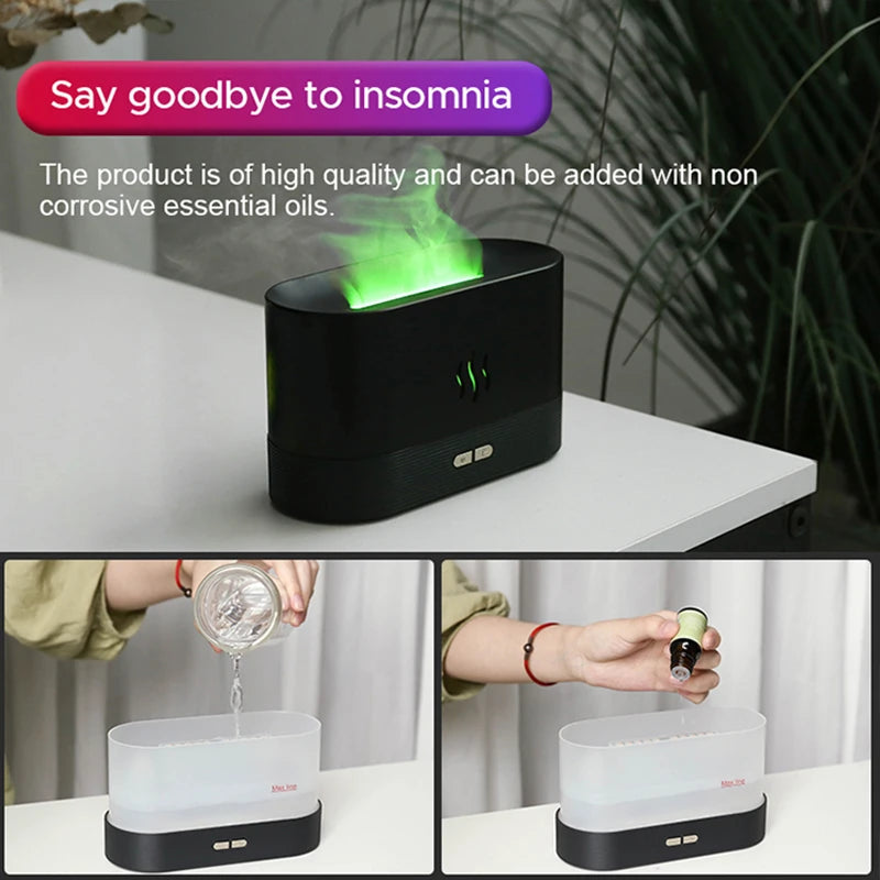 Portable USB LED Room Humidifier with Color-Changing Aroma Diffuser