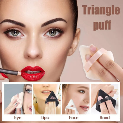 Triangle Velvet Powder Puff Makeup Sponges