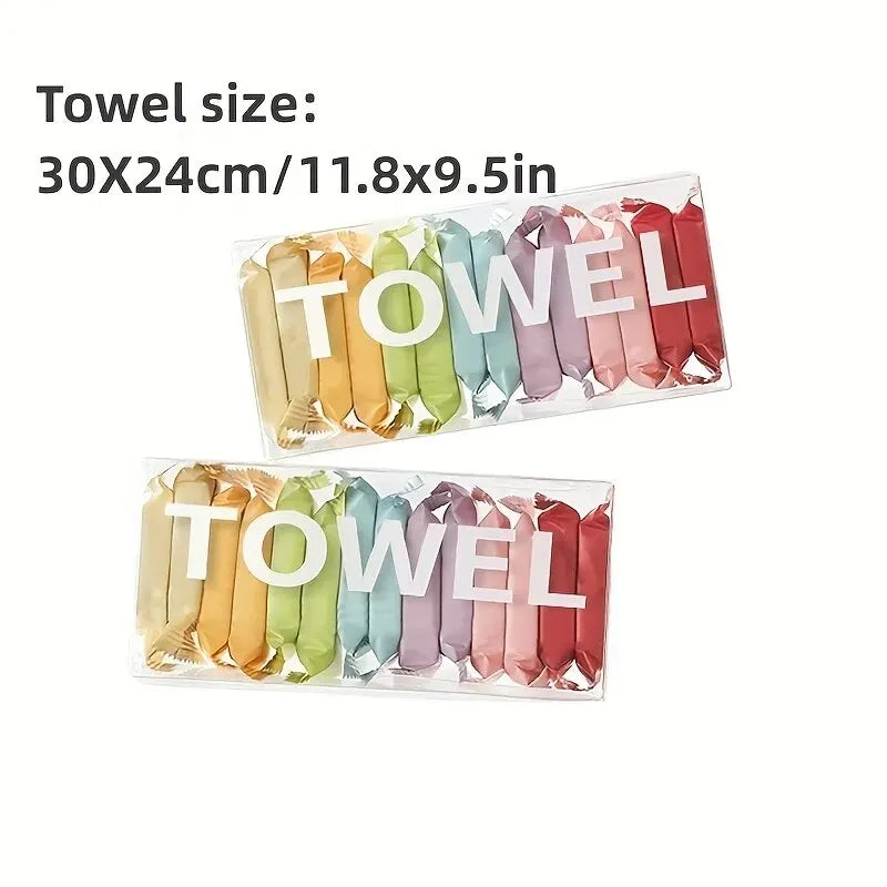 Ultra-Portable Disposable Washcloth Towels - 14 Pieces