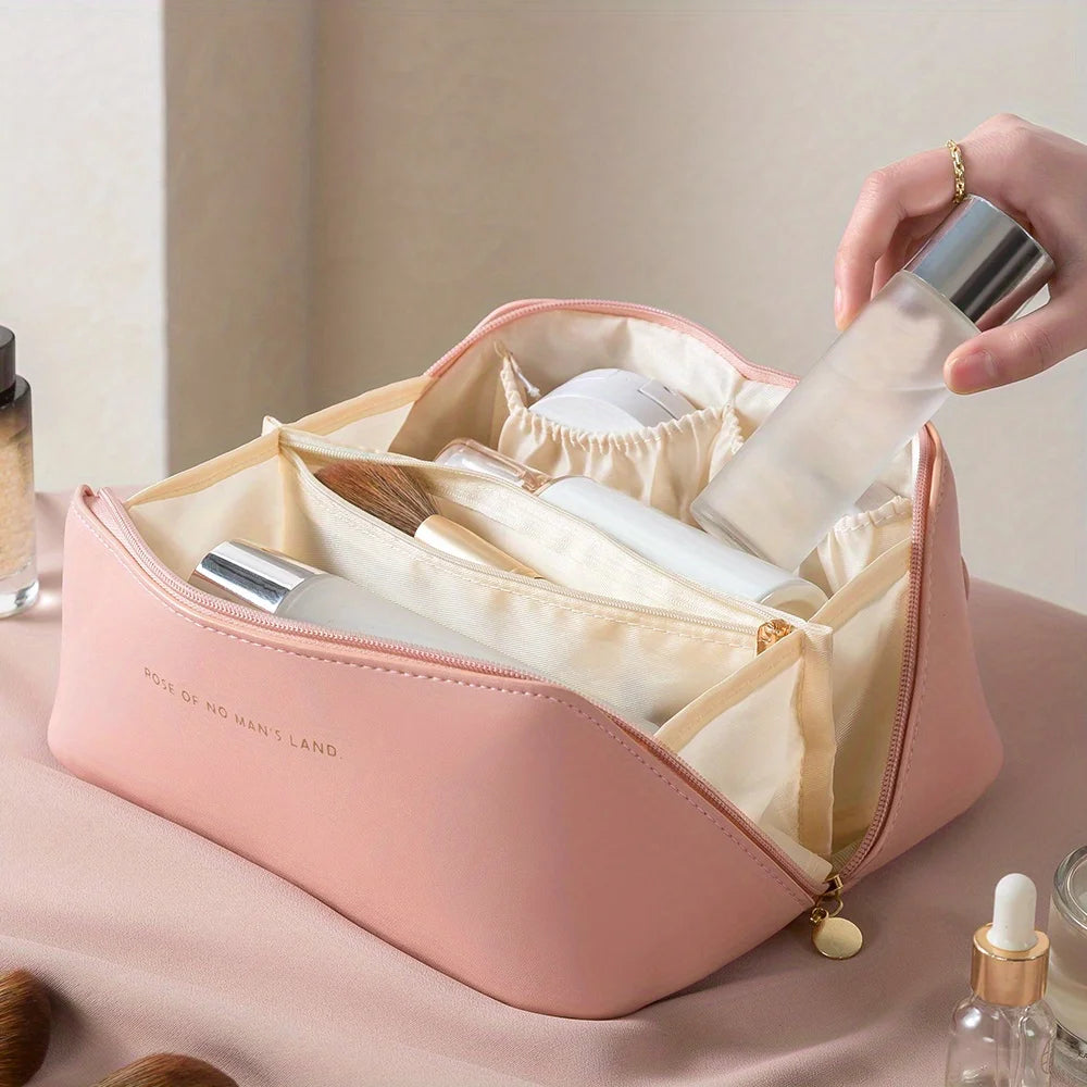 Luxury Makeup Organizer and Toiletry Kit Bag