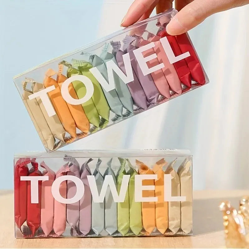 Ultra-Portable Disposable Washcloth Towels - 14 Pieces